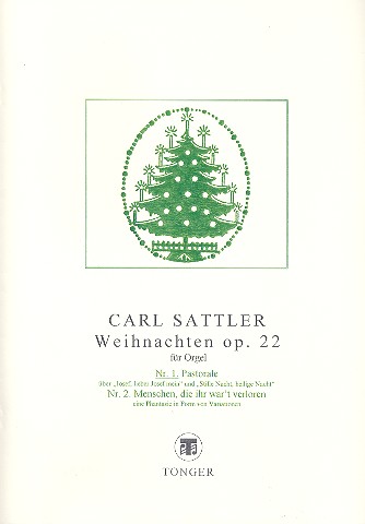 Pastorale op.22,1 aus Weihnachten op.22  für Orgel  