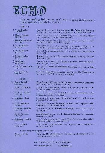 Menuet  and  Air&nbsp;&nbsp;for soprano, flute and Bc&nbsp;&nbsp;