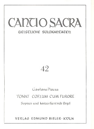 Tonat coelum cum furore&nbsp;&nbsp;für Sopran und konzertierende Orgel&nbsp;&nbsp;
