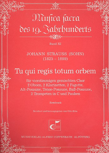 Tu qui regis totum orbem&nbsp;&nbsp;für SATB Chor, Bläser und Pauken&nbsp;&nbsp;Partitur