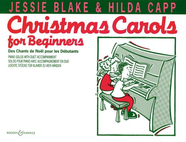 Christmas Carols for Beginners&nbsp;&nbsp;for piano 4 hands&nbsp;&nbsp;score