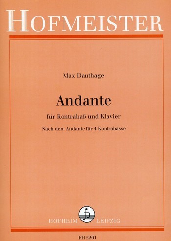 Andante für Kontrabass und Klavier    