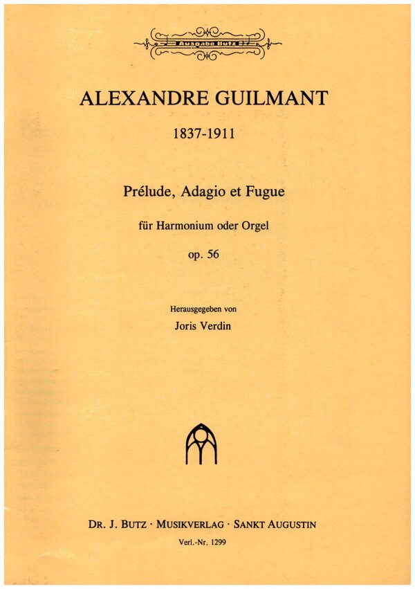 Prélude, adagio et fugue op.56  für Harmonium (Orgel)  