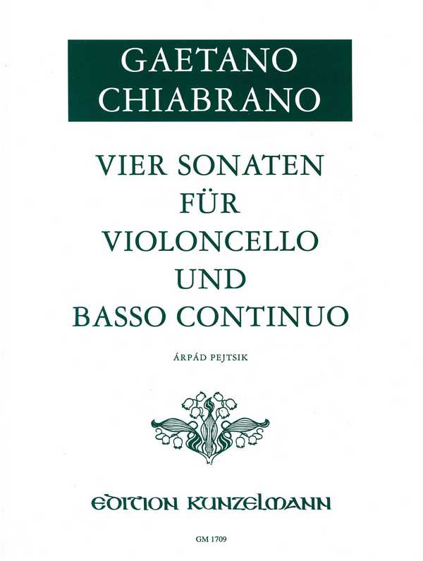 4 Sonaten  für Violoncello und Bc  