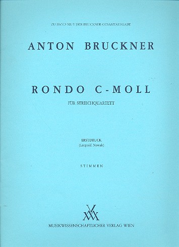 Rondo c-Moll von 1862  für Streichquartett  Stimmen