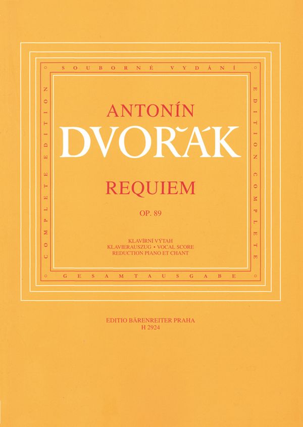 Requiem op.89&nbsp;&nbsp;für Soli, Chor und Orchester&nbsp;&nbsp;Klavierauszug