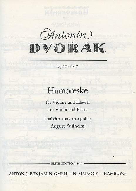 Humoreske op.101,7  für Violine und Klavier  