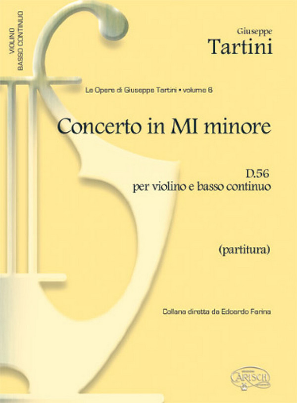 Concerto mi minore D56 per&nbsp;&nbsp;violino, archi e bc&nbsp;&nbsp;partitura
