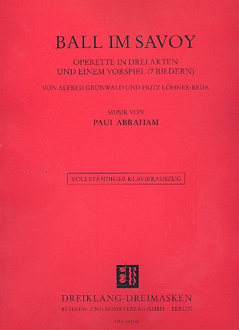 Ball im Savoy    Klavierauszug