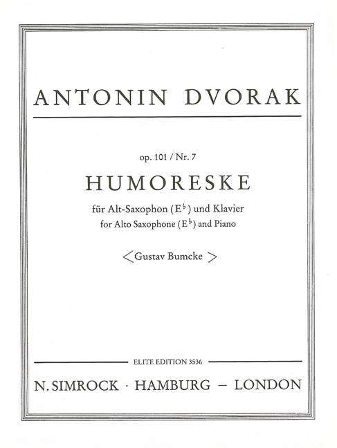 Humoreske op.101,7  für Altsaxophon und Klavier  