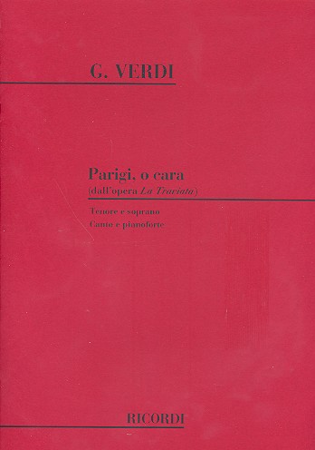Parigi o cara per tenore e&nbsp;&nbsp;soprano e pianoforte&nbsp;&nbsp;