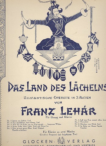 Heimatlied aus 'Das Land des Lächelns'&nbsp;&nbsp;für Gesang und Klavier&nbsp;&nbsp;