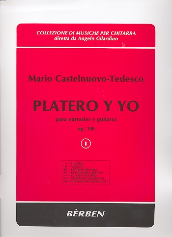 Platero y yo op.190 vol.1  für Gitarre und Sprecher  