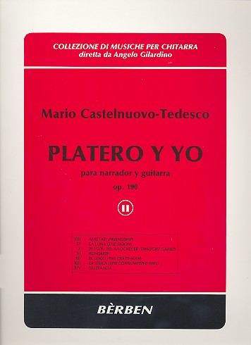 Platero y yo op.190 vol.2  für Gitarre und Sprecher  
