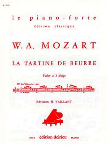 La tartine de beurre &nbsp;&nbsp;pour piano&nbsp;&nbsp;