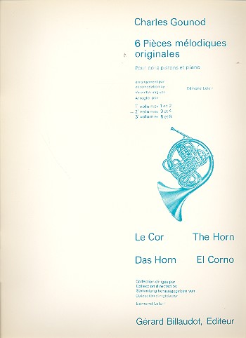 6 pièces mélodiques originales  vol.2  (nos.3+4) pour cor a pistons  et piano