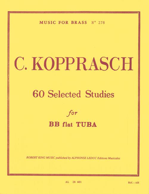 60 selected studies&nbsp;&nbsp;for tuba in Bb&nbsp;&nbsp;