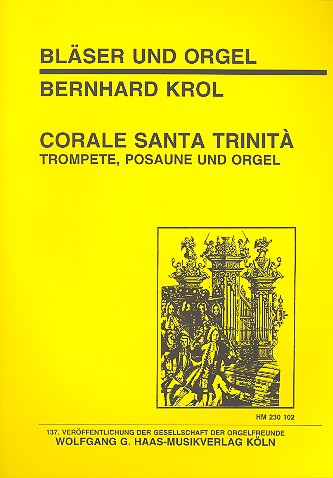 Corale santa Trinita für Trompete,  Posaune und Orgel  
