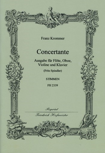 Concertante für Flöte, Oboe, Violine  und Klavier  Stimmen