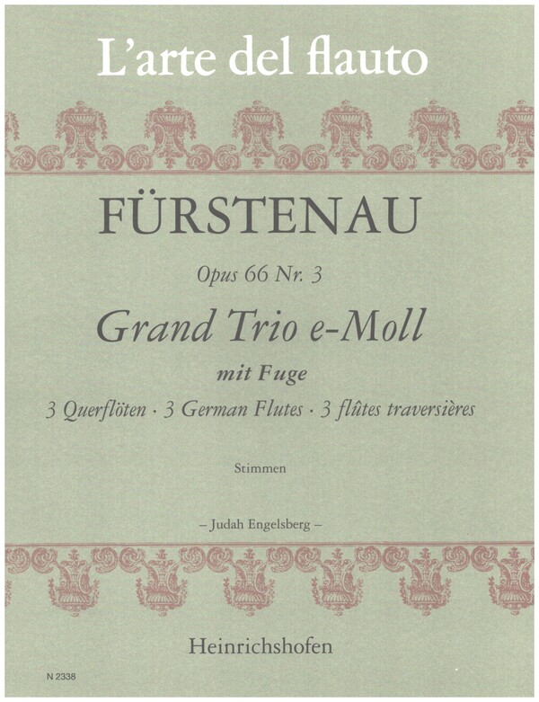 Grand Trio e-Moll mit Fuge op.66 Nr.3  für 3 Querflöten  Stimmen