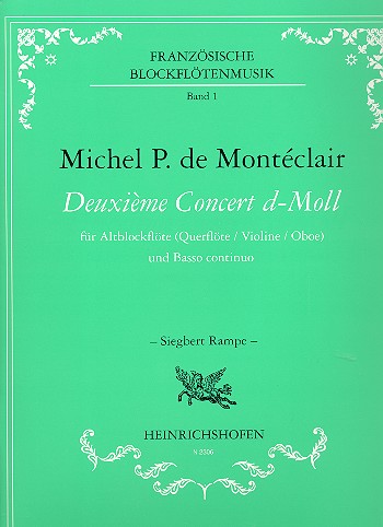 Konzert d-Moll Nr.2   für Altblockflöte (Flöte / Violine / Oboe) und Bc  