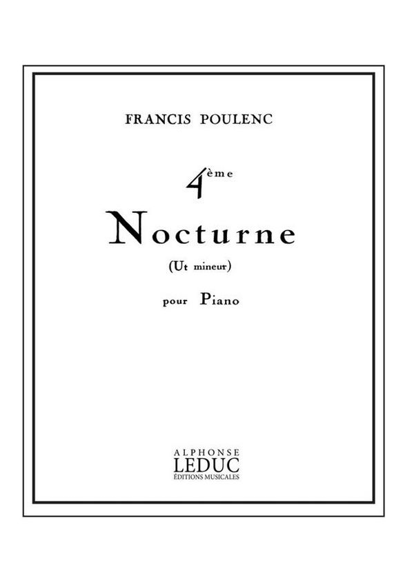 Nocturne ut mineur no.4 &nbsp;&nbsp;pour piano&nbsp;&nbsp;