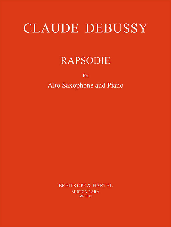 Rapsodie&nbsp;&nbsp;pour saxophone alto et piano&nbsp;&nbsp;