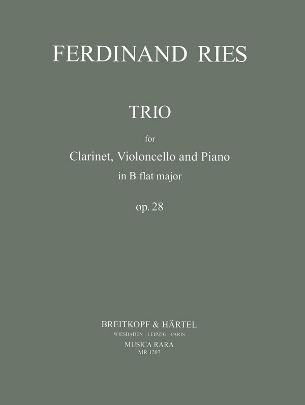 Trio op.28  für Klarinette, Violoncello und Klavier  