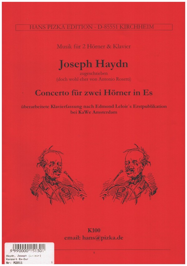 Konzert Es-Dur&nbsp;&nbsp;für 2 Hörner und Orchester&nbsp;&nbsp;für 2 Hörner und Klavier
