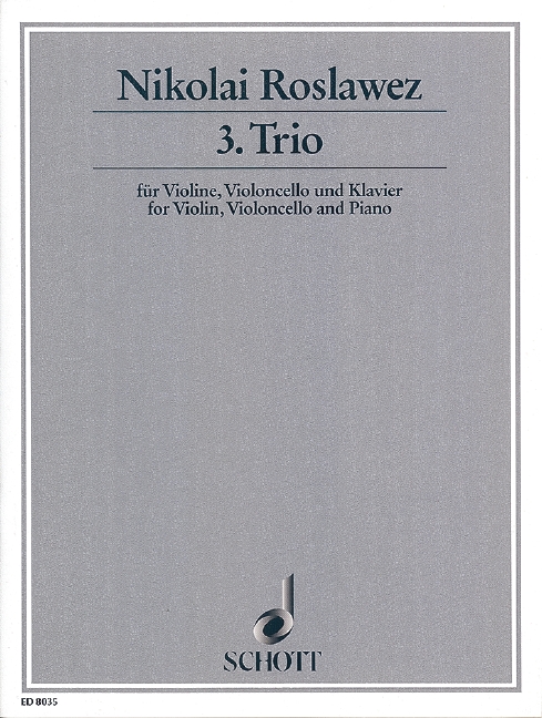 3. Trio  für Klaviertrio  Partitur und Stimmen