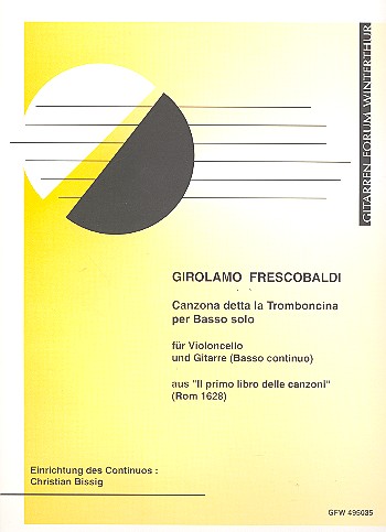 Canzona detta la Tomboncina  für Violoncello und Gitarre (Bc)  