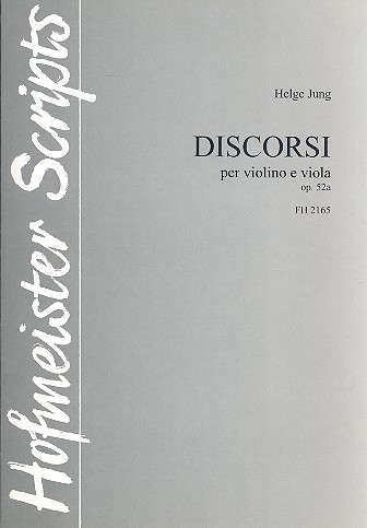 Discorsi op.52a  für Violine und Viola  