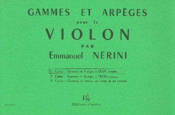 Gammes et arpèges vol.1&nbsp;&nbsp;pour violon&nbsp;&nbsp;