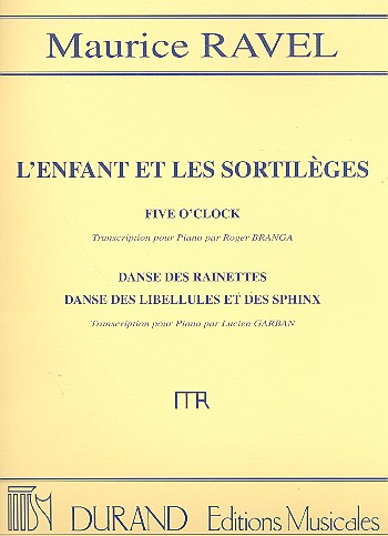 L'enfant et les sortileges &nbsp;&nbsp; pour piano seul&nbsp;&nbsp;