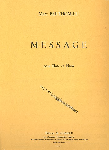 Message pour flûte et piano    
