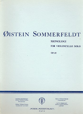 Monologi op.45  for violoncello  