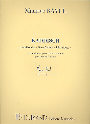 Kaddisch&nbsp;&nbsp;pour violon et piano&nbsp;&nbsp;