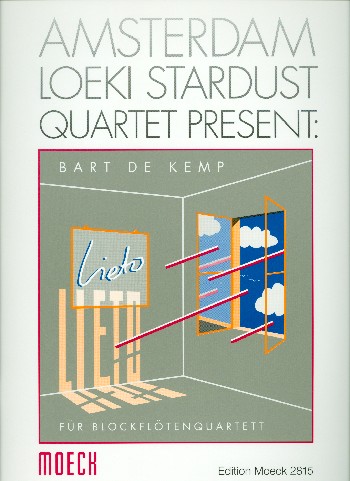 Lieto  für Blockflötenquartett  Partitur und 4 Stimmen