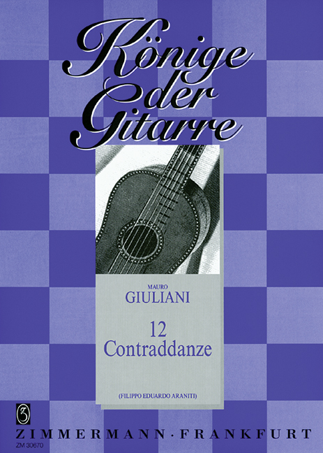 12 Contraddanze  für Gitarre  