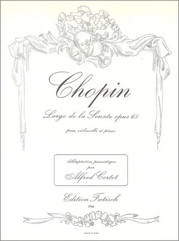 Largo de la sonate op.65  pour violoncelle et piano  