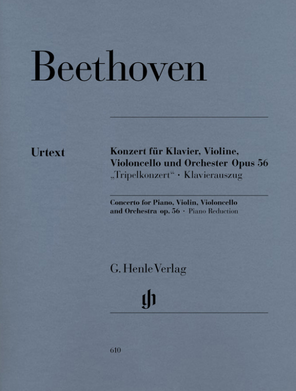 Konzert C-Dur op.56 für Klavier,&nbsp;&nbsp;für Klavier, Violine, Violoncello und Orchester&nbsp;&nbsp;für Violine, Violoncello und 2 Klaviere