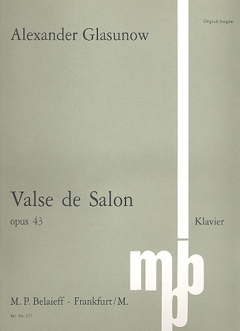 Valse de Salon op.43&nbsp;&nbsp;für Klavier&nbsp;&nbsp;