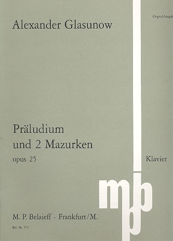 Präludium und 2 Mazurken op.25&nbsp;&nbsp;für Klavier&nbsp;&nbsp;