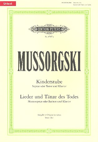 Kinderstube und Lieder und Tänze des Todes&nbsp;&nbsp;für hohe Stimme und Klavier (russ/dt)&nbsp;&nbsp;