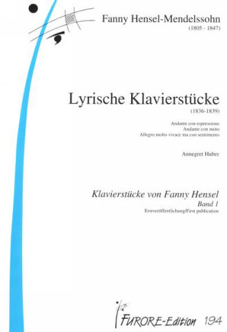 Lyrische Klavierstücke (1836-1839) Band 1  für Klavier  