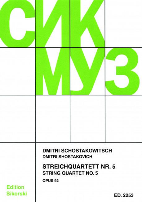 Streichquartett Nr.5 op.92  Stimmen  