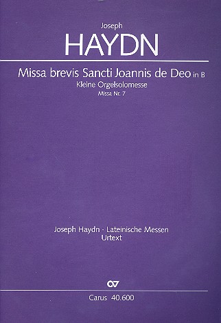 Kleine Orgelmesse B-Dur Hob.XXII:7&nbsp;&nbsp;für Sopran, chor, Streicher und Orgel&nbsp;&nbsp;Partitur