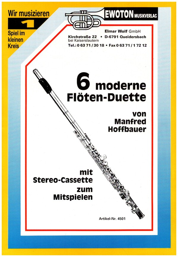6 moderne Flöten-Duette  für 2 Flöten  