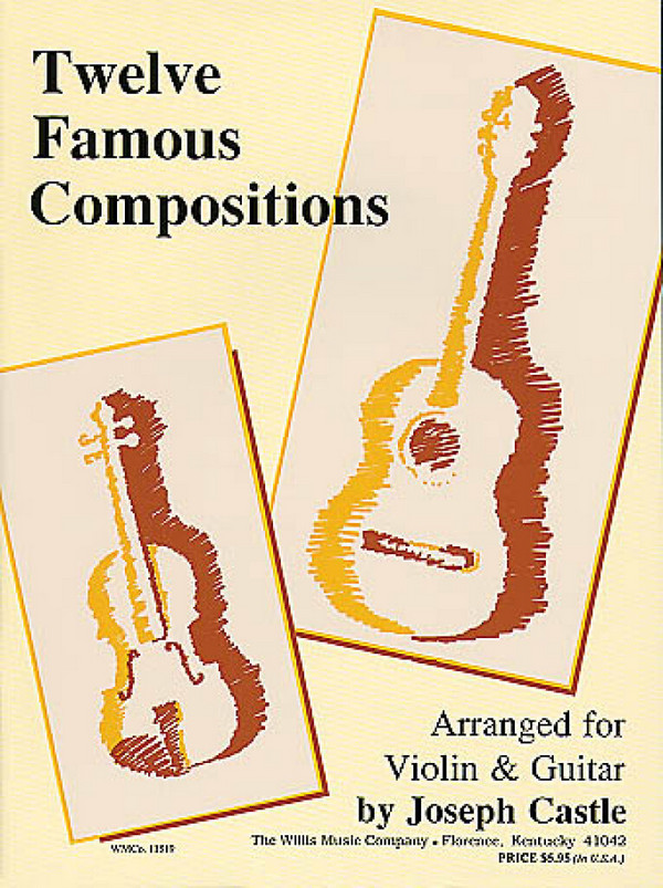 12 famous Compositions&nbsp;&nbsp;for violin and guitar&nbsp;&nbsp;