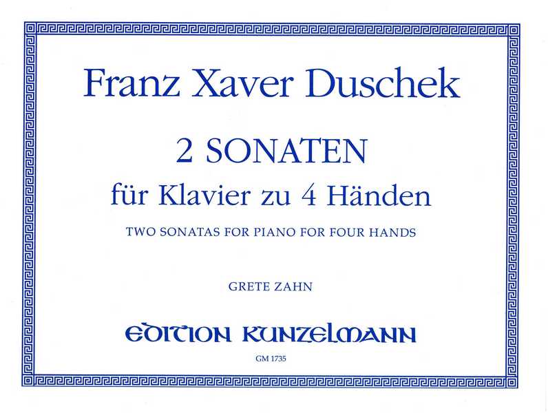 2 Sonaten  für Klavier zu 4 Händen  